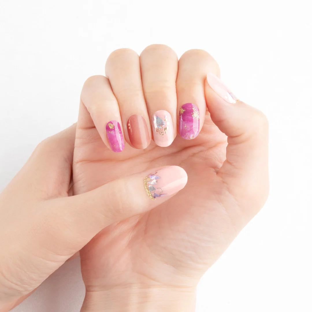 [SYD]Gel Nail Sticker Strawberry Quartz - Image 4